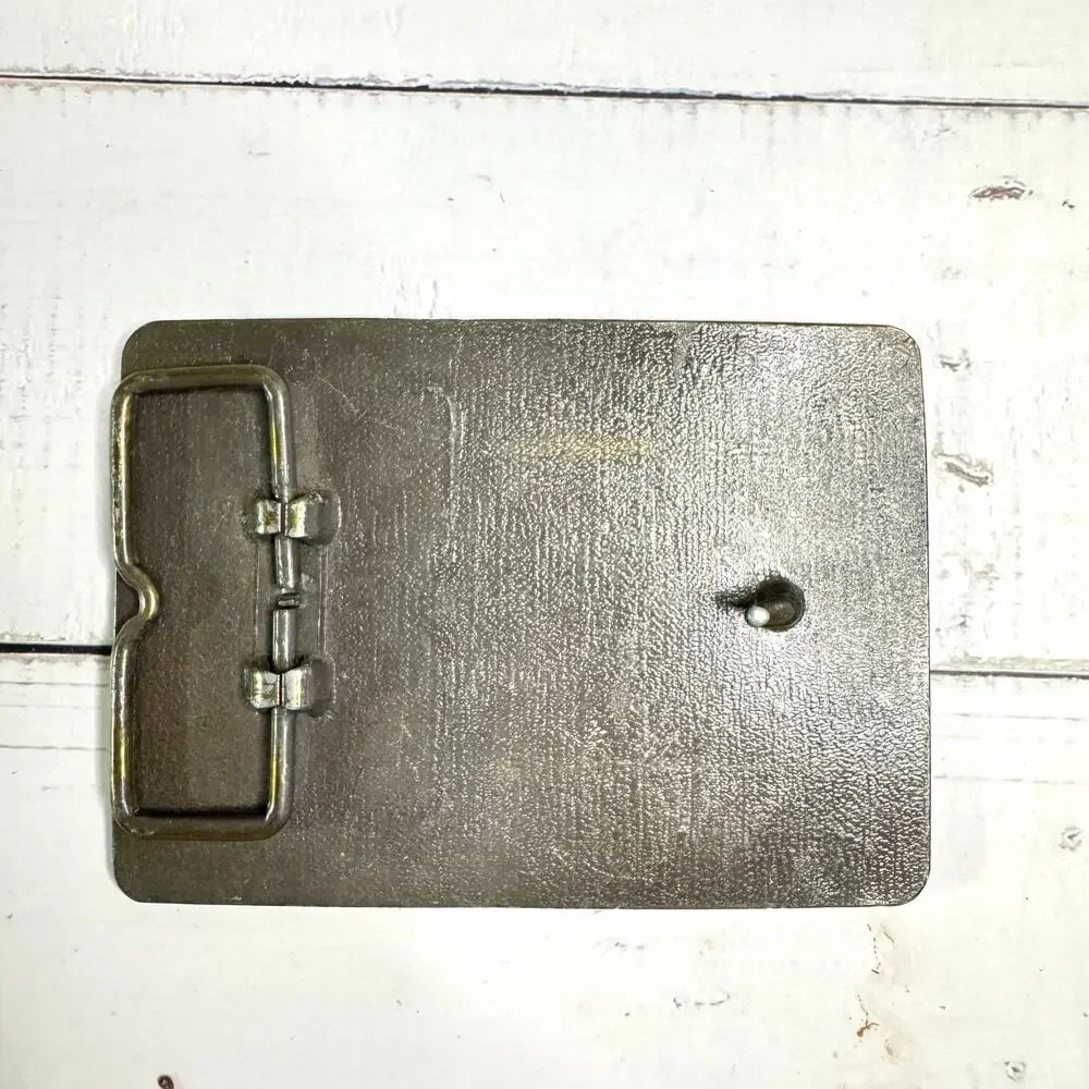 Vintage B&T Brass Belt Buckle Rectangular Cold Chamber Die Casting Machine Stamp